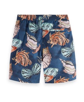 Long Length Swim Short With All Over Print