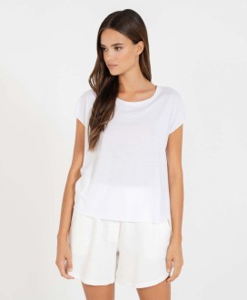 Organic jersey cropped top