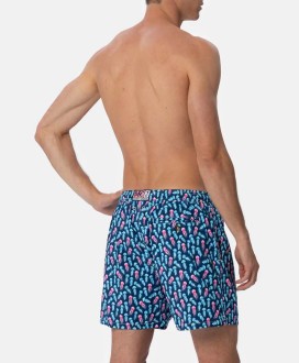 Man Comfort Light swim shorts with jellyfishes print