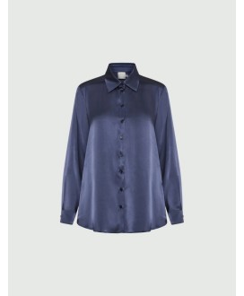 Marella Navy Satin shirt