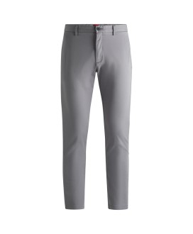 HUGO Slim-fit chinos in stretch-cotton gabardine