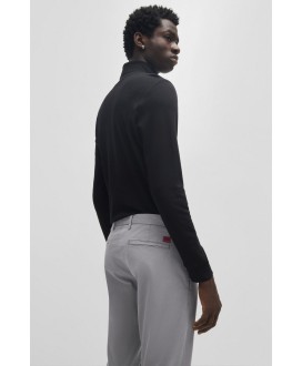 HUGO Slim-fit chinos in stretch-cotton gabardine