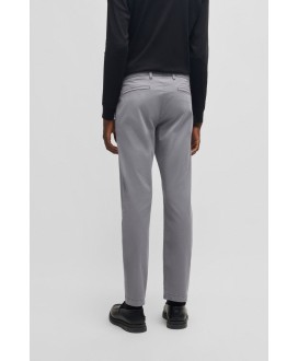 HUGO Slim-fit chinos in stretch-cotton gabardine