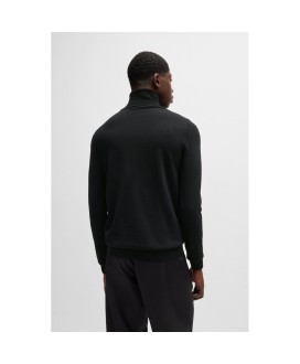 HUGO Regular-fit rollneck sweater in virgin wool