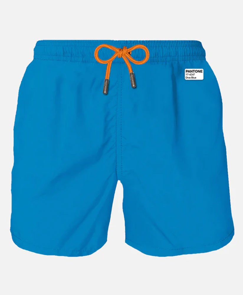 Man bluette swim shorts